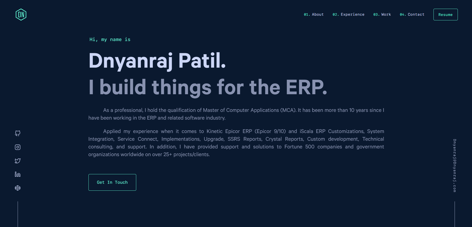 Dnyanraj Patil : Epicor Technical Consultant